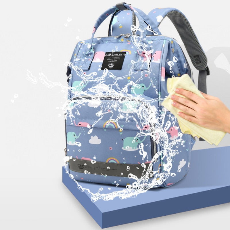 Large Capacity Diaper Bag Backpack - Wildlife