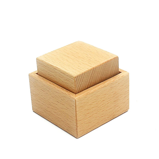 Montessori Wooden Cube and Box