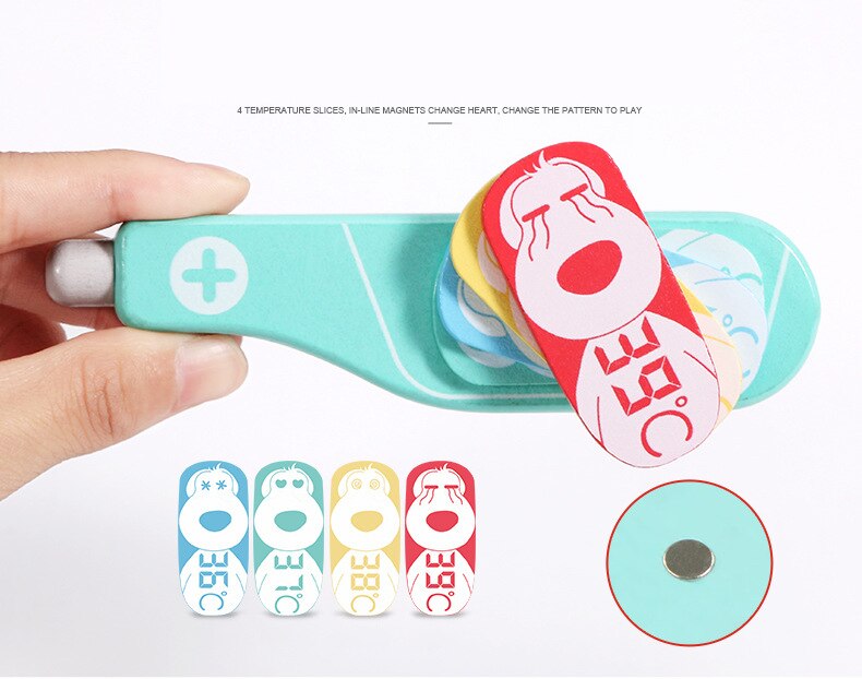 Children's Wooden Pretend Doctor Playset