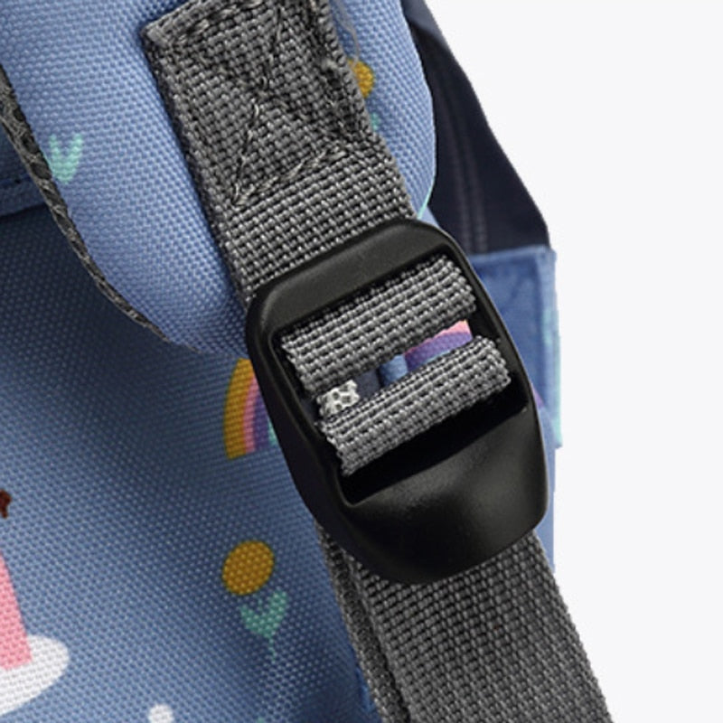 Large Capacity Diaper Bag Backpack - Salmon and Grey