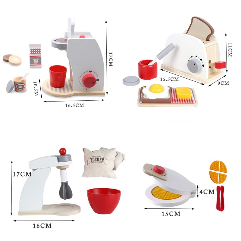 Wooden  Kitchen Toys - Toaster Set