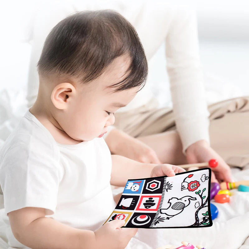 Black And White Tummy Time Activity Mirror