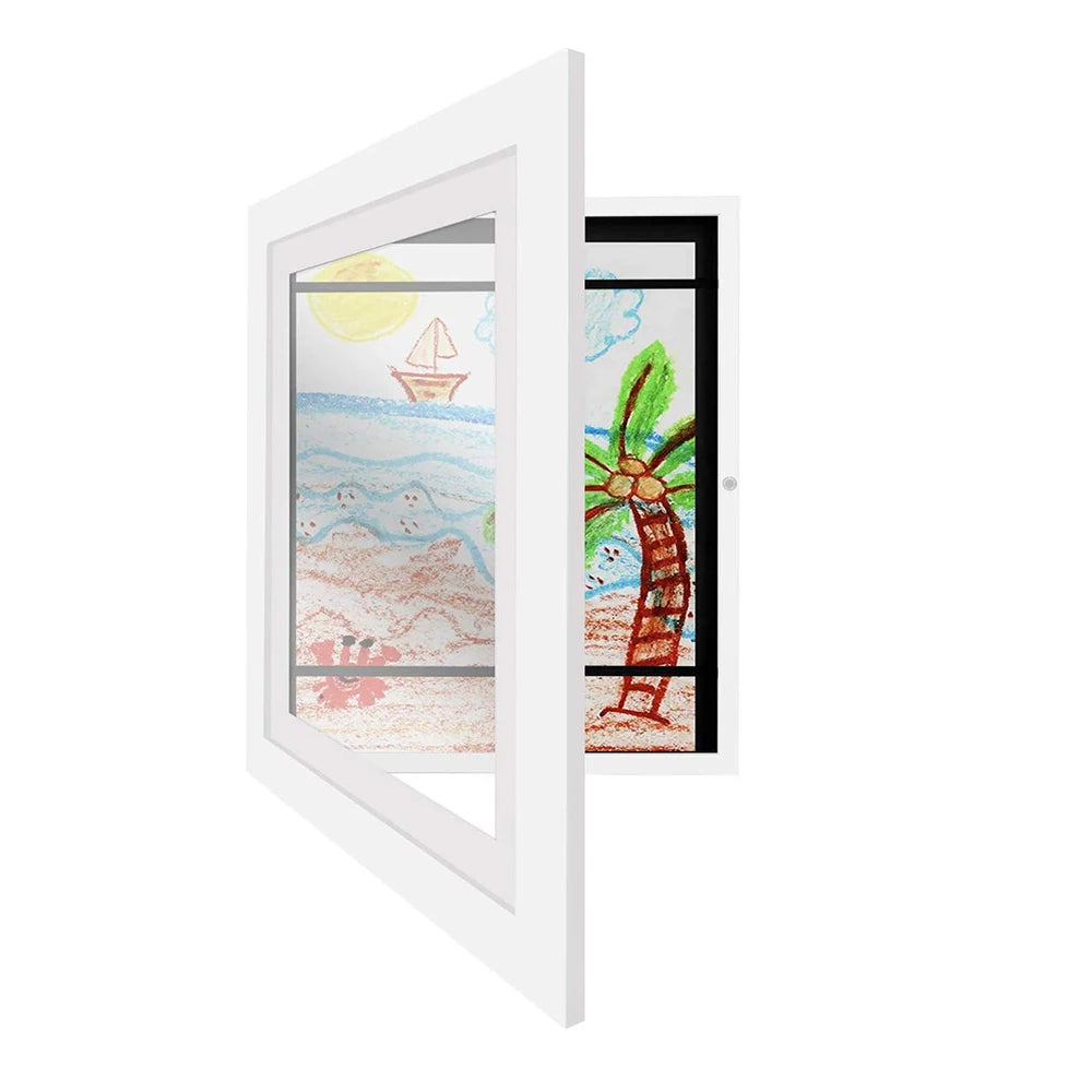 Children’s Magnetic Art Frame – Front-Opening Display for Kids’ Drawings & Photos