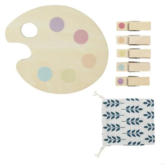Montessori Color Matching Clothespin Clip Set