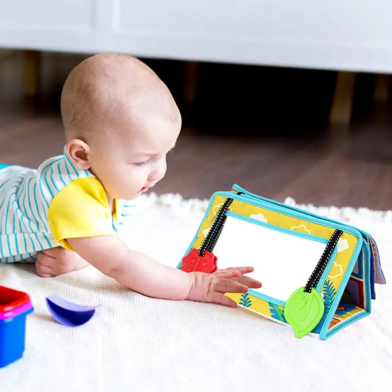 High Contrast Tummy Time Mirror - Farm Animals