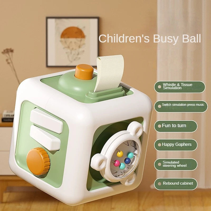 Montessori 6-in-1 Sensory Busy Cube