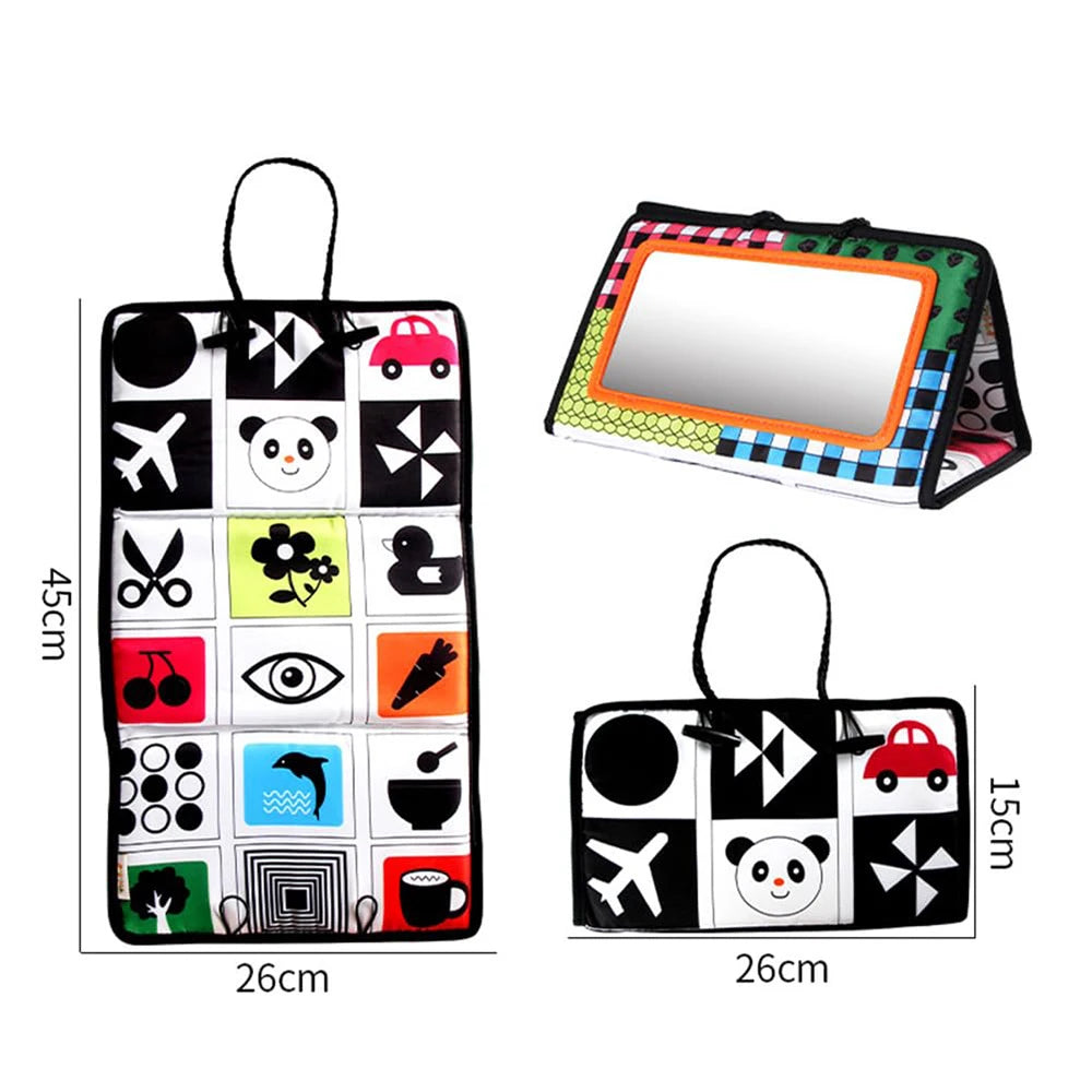 High Contrast Tummy Time Mirror - Giraffe