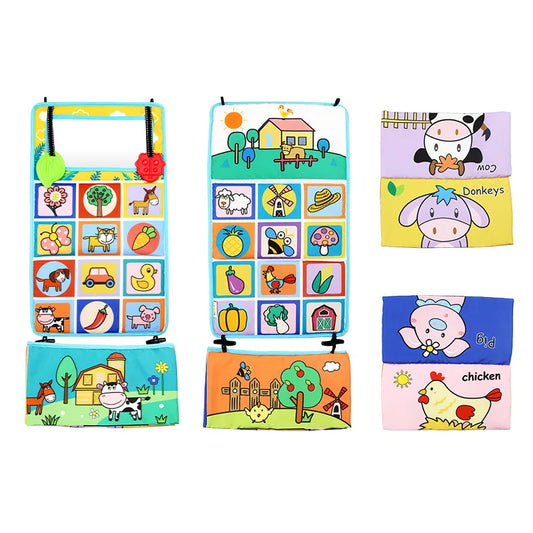 High Contrast Tummy Time Mirror - Colorful