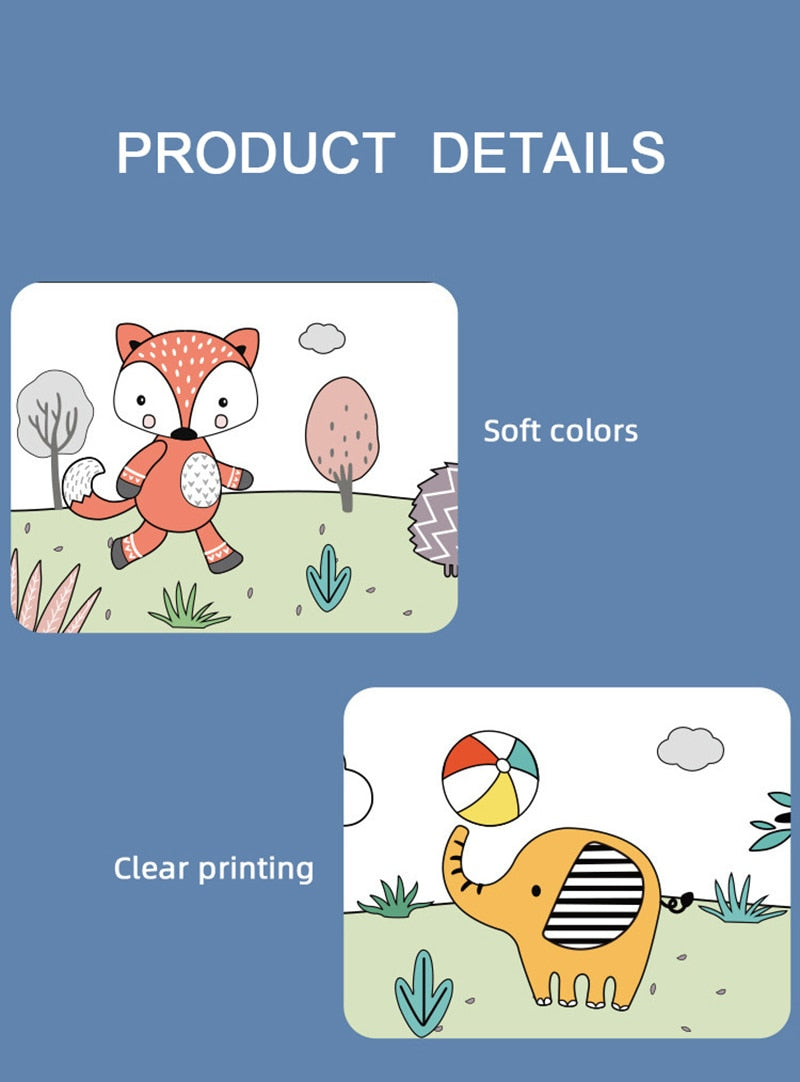 Montessori Baby Cloth Book - Colourful