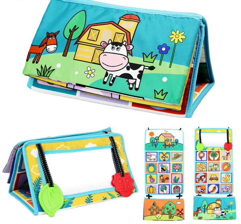 High Contrast Tummy Time Mirror - Colorful