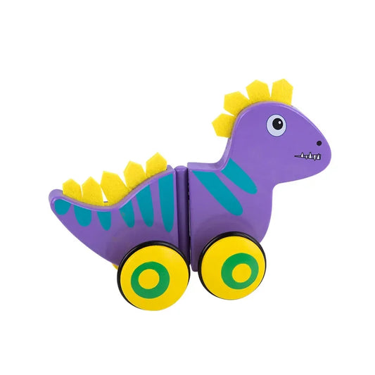 Wooden Pull-Along Animal Toy - Dino
