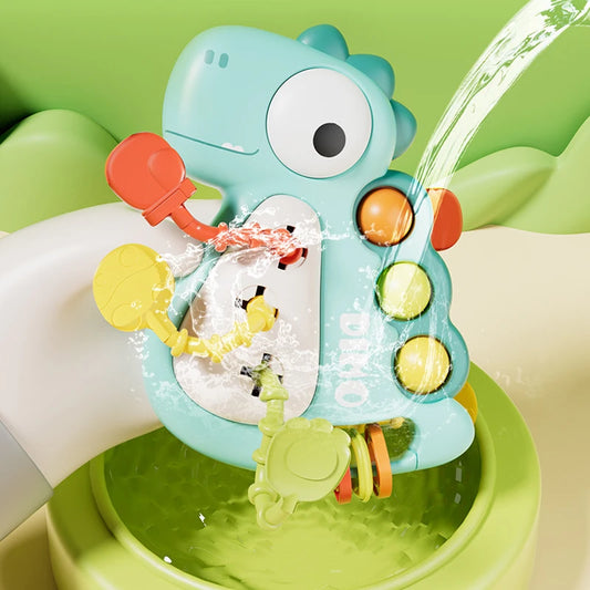 Montessori Dinosaur Pull String Toy – Infant Sensory & Teething Toy Gift