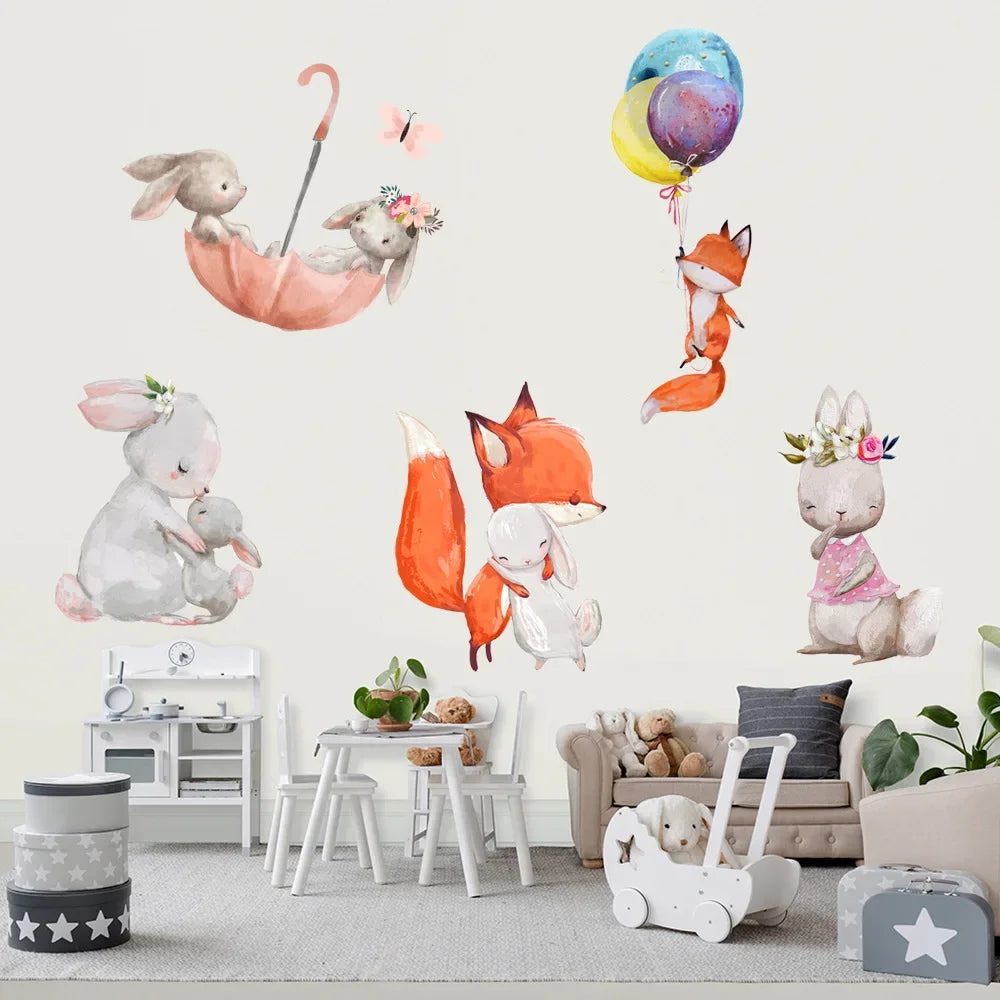 Nursery Wall Stickers Removable Vinyl Decals - Bunny