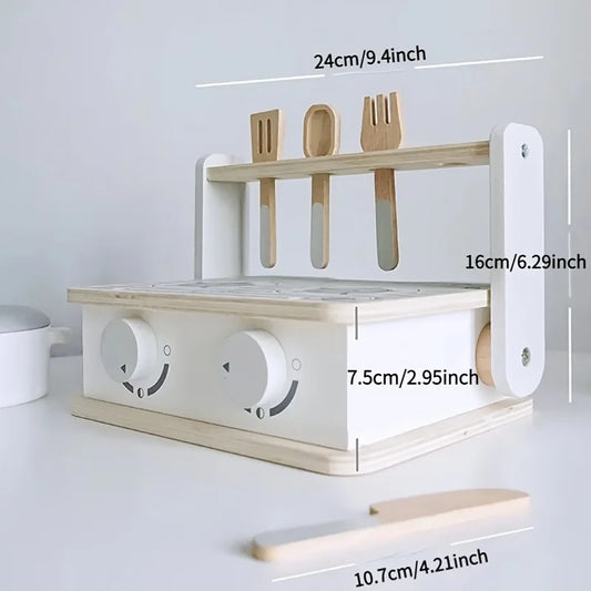 Wooden Toy BBQ Set