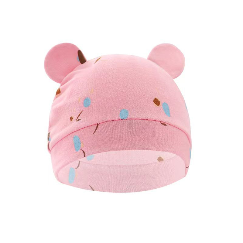 Cotton Baby Swaddle Wrap with Hat - Pink