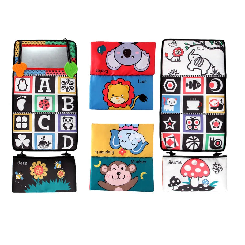 High Contrast Tummy Time Mirror - Colorful