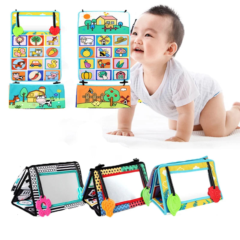 High Contrast Tummy Time Mirror - Colorful