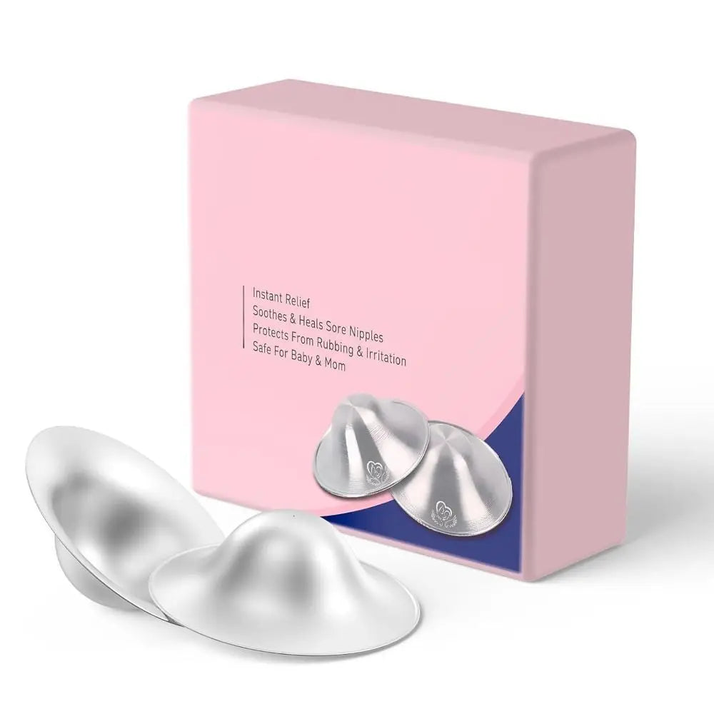 Soothing Nipple Shields – Healing Silver Nursing Covers for Breastfeeding
