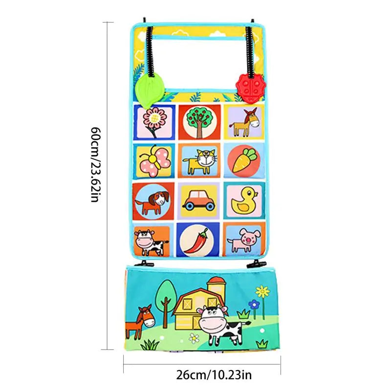 High Contrast Tummy Time Mirror - Farm Animals