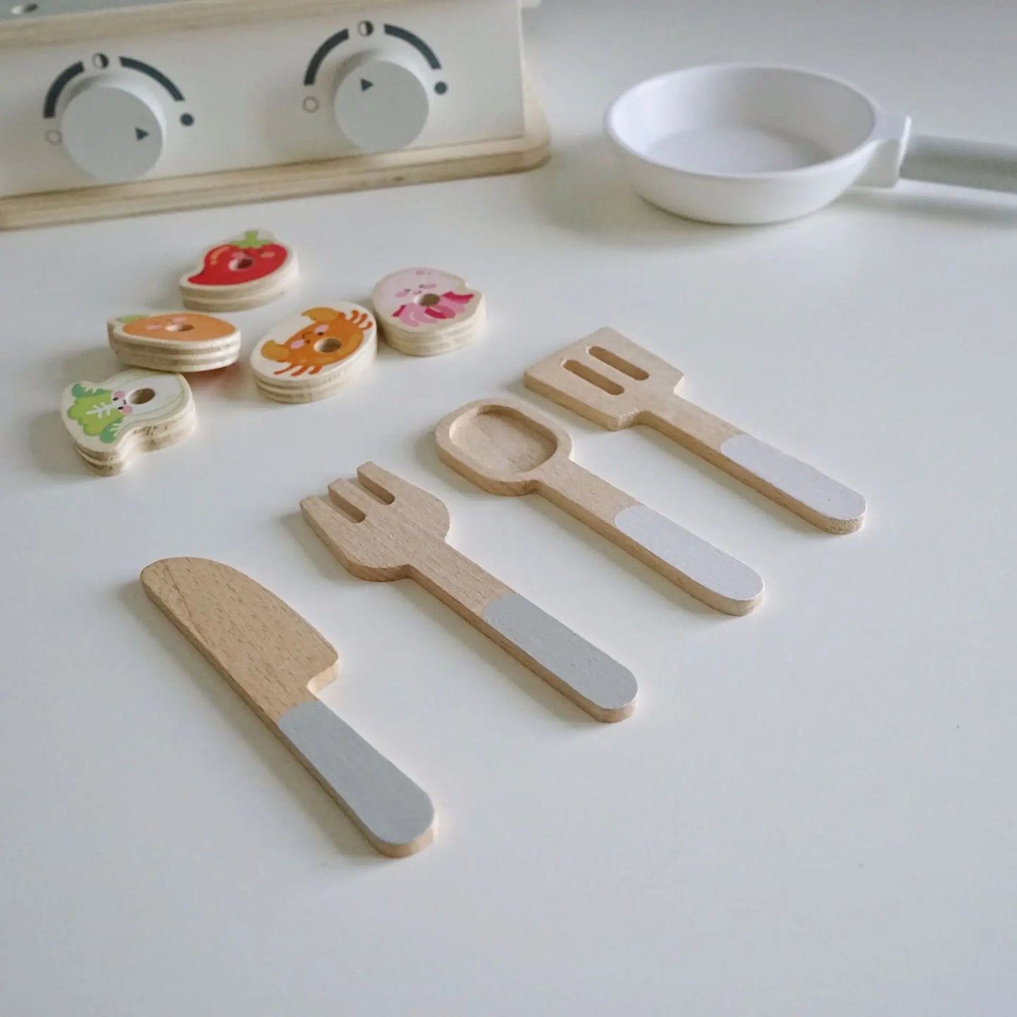 Wooden Toy BBQ Playset for Children