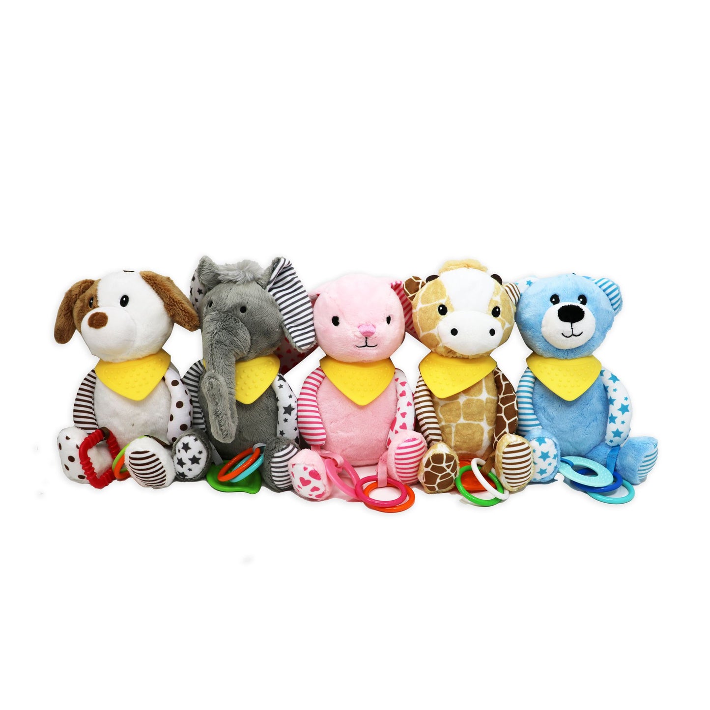 Plush Activity Toy - Tan Giraffe