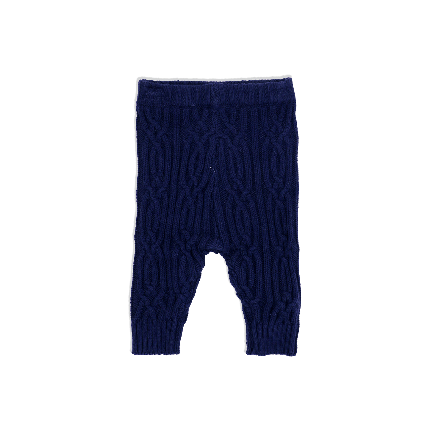 Baby's Knitted Cardigan and Pant Set - Navy