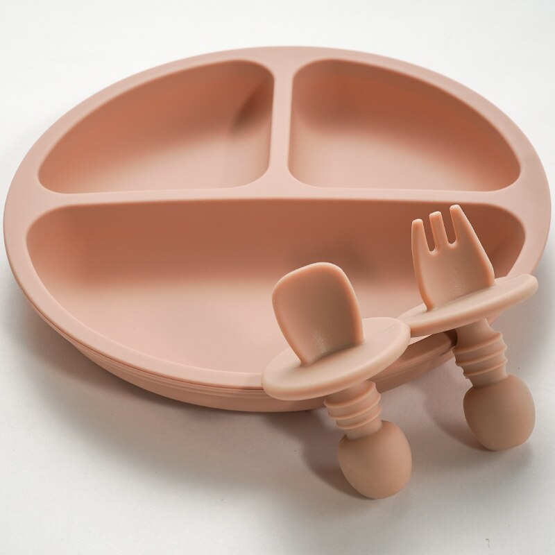 Baby's Silicon Feeding Plate Set - ittybittybubba