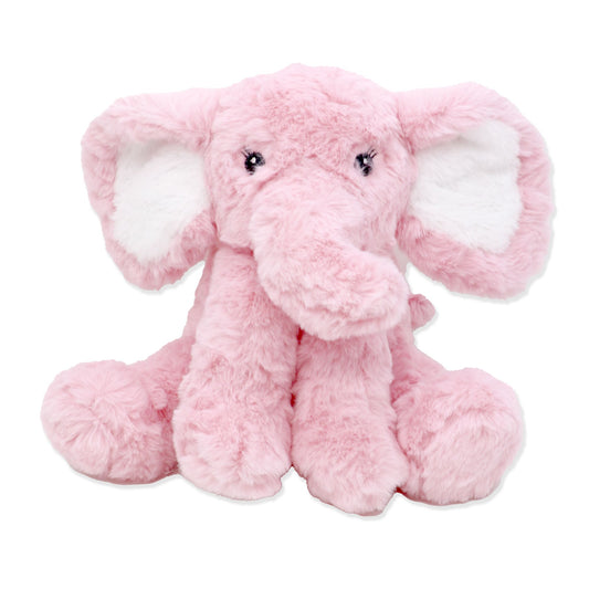 Textured Plush Elephant - Pink