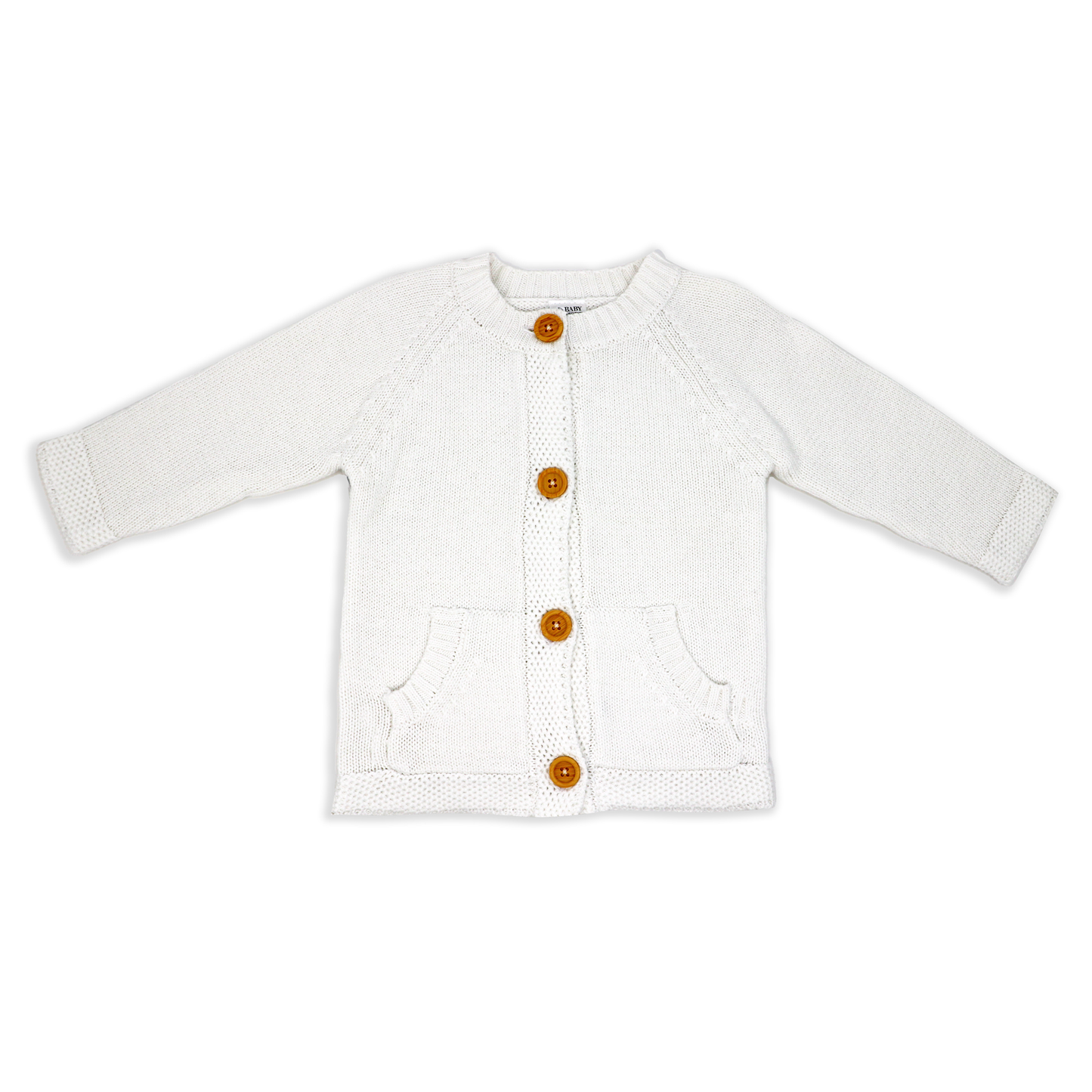 Baby's Knit Cardigan and Pant Set - White