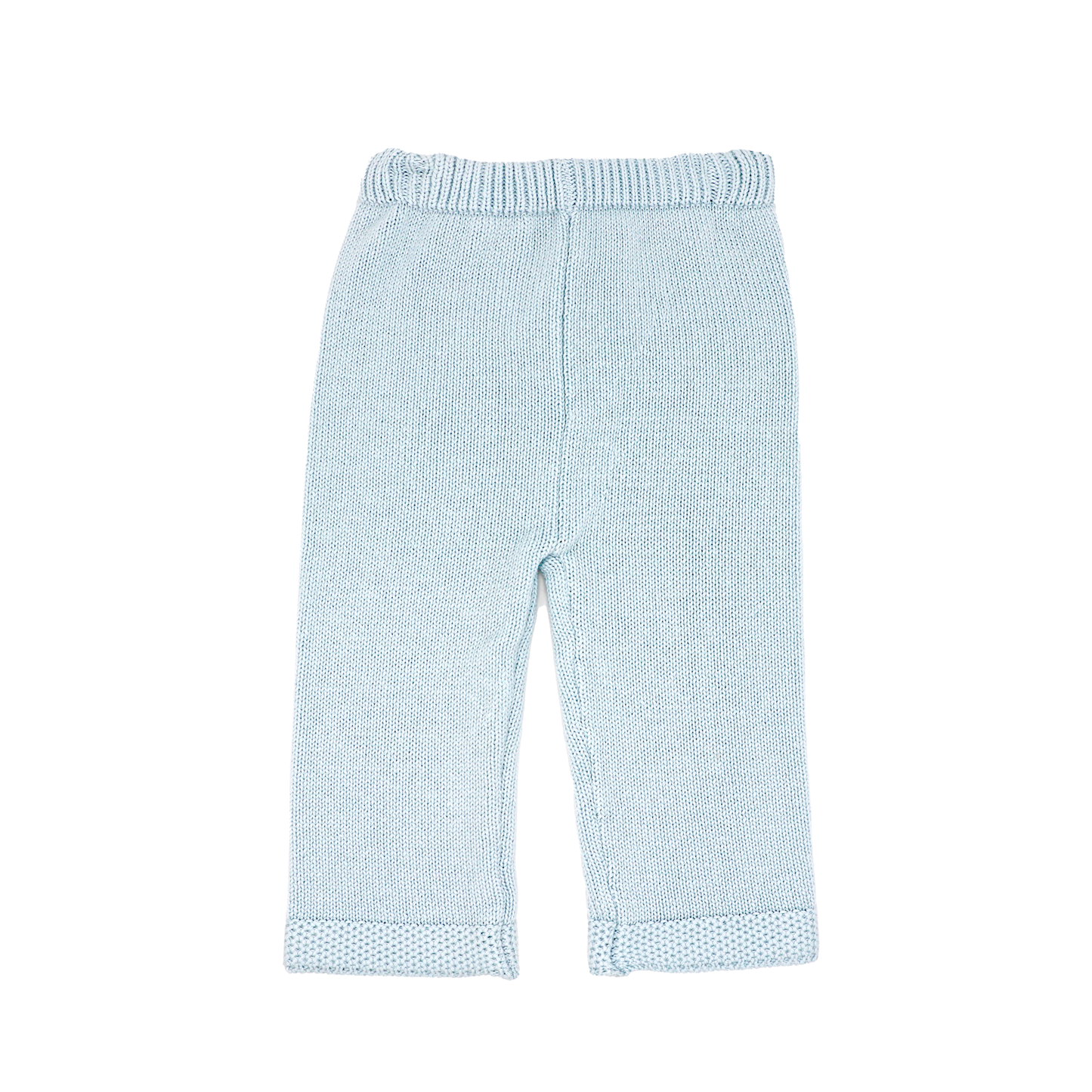 Cable-Knit Baby's Cardigan and Pant Set - Blue