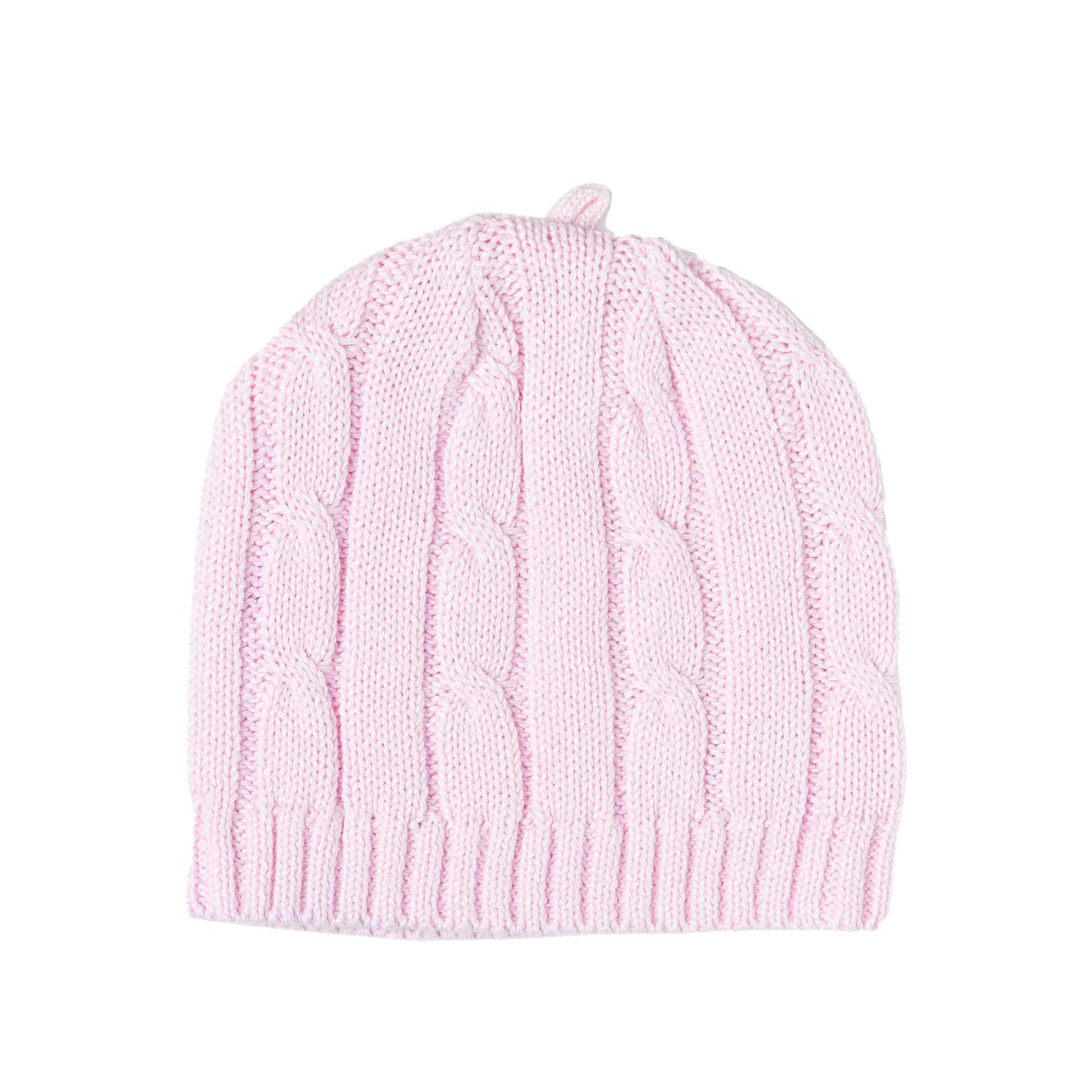 Baby's Cable Knit Beanie - Pink