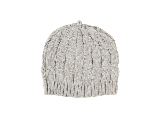 Baby's Cable Knit Beanie - Grey