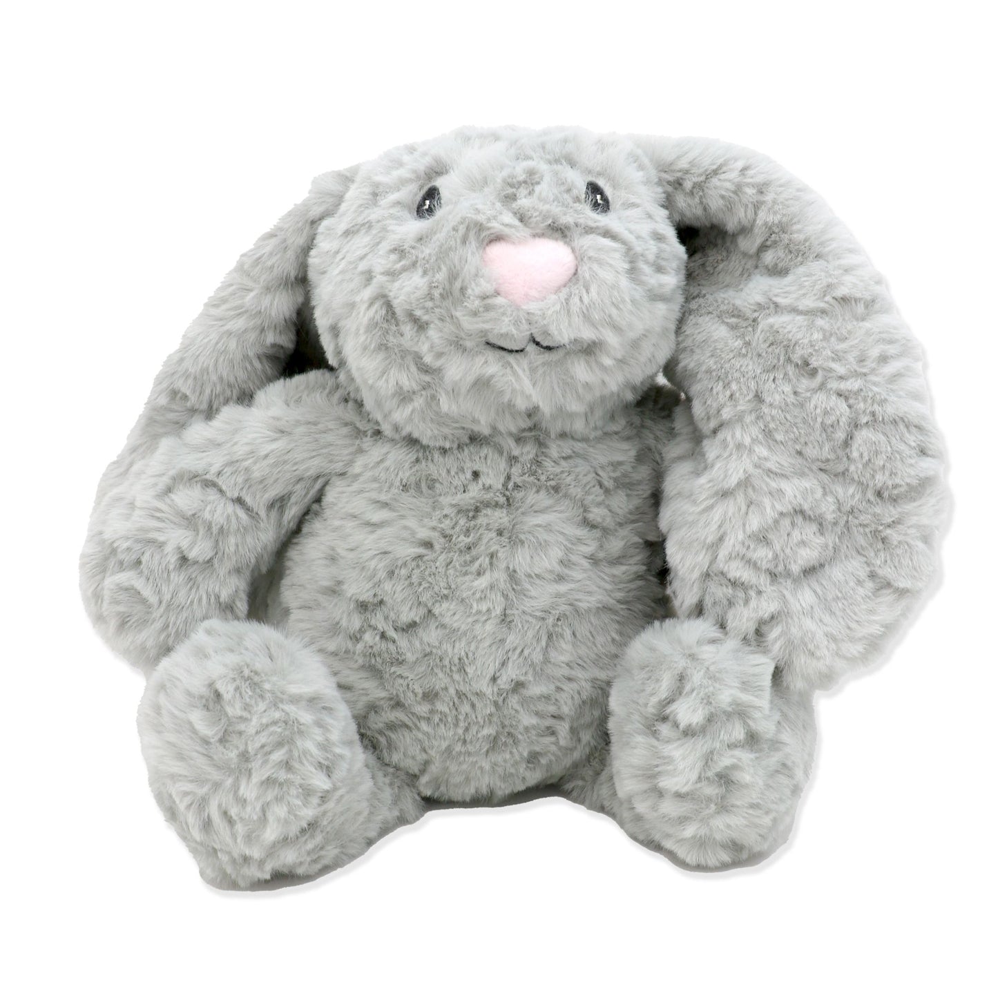 Textured Plush Bunny - Grey