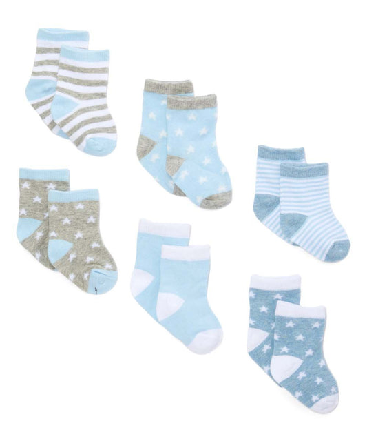 Baby's Socks - 6 Pack Blue