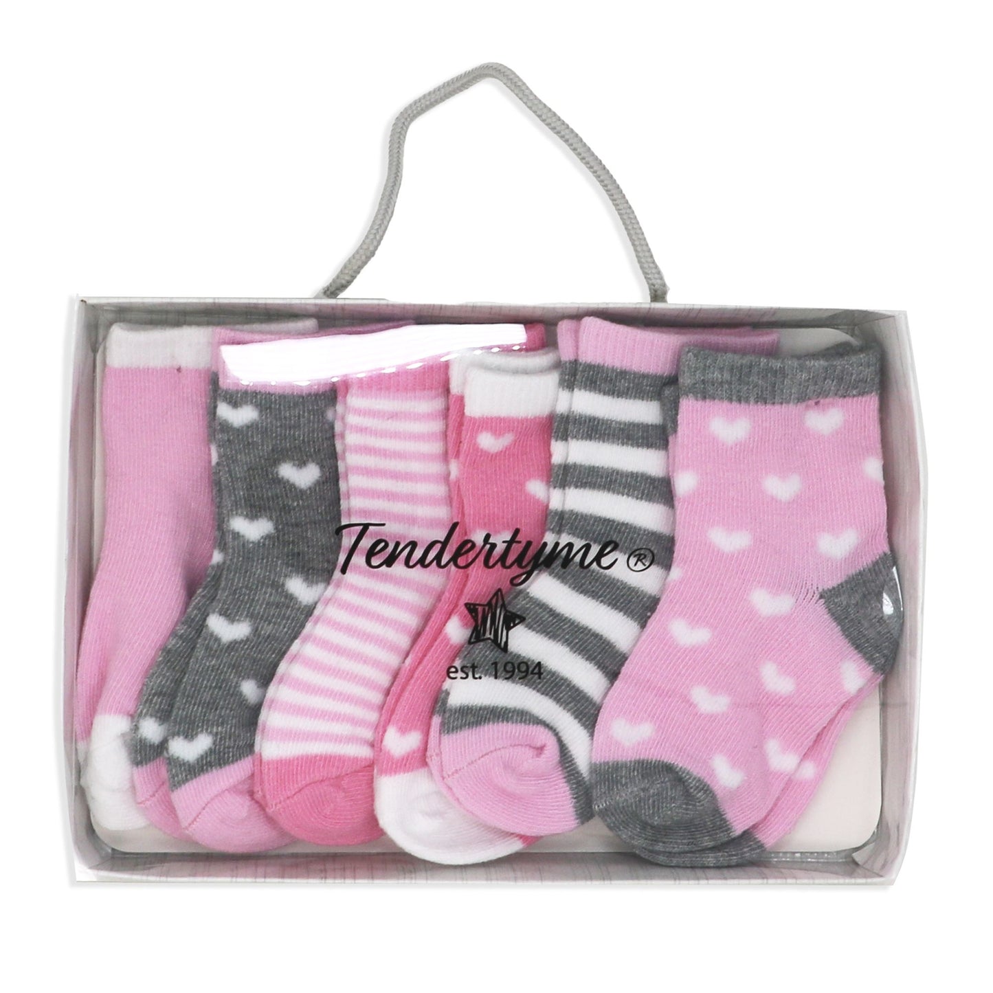 Baby's Socks - 6 Pack Pink