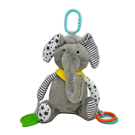 Plush Activity Toy - Grey Elephant