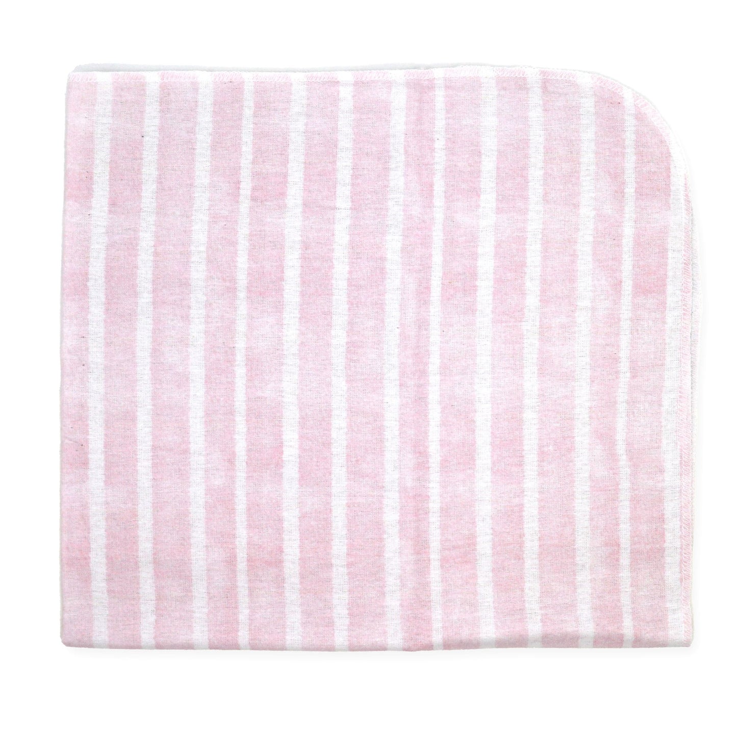 Flannel Baby Receiving Blanket - Watercolour Pink