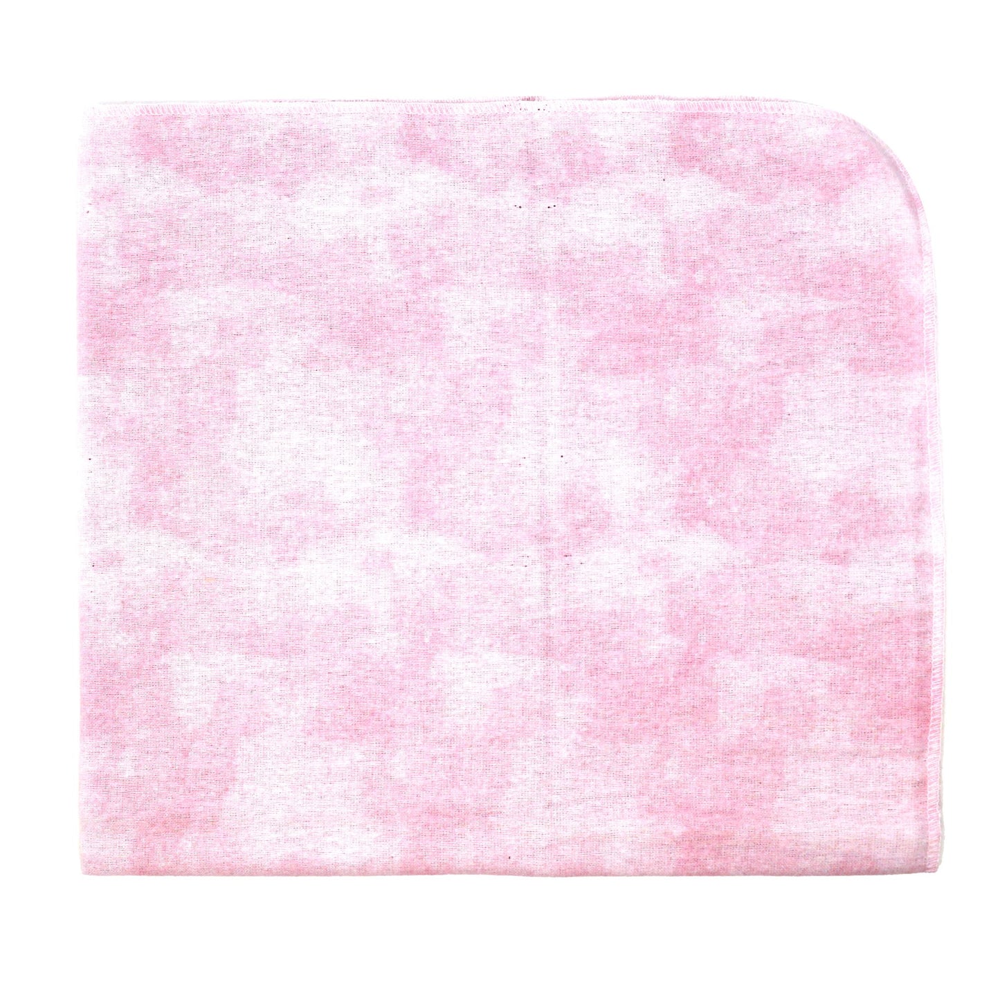 Flannel Baby Receiving Blanket - Watercolour Pink