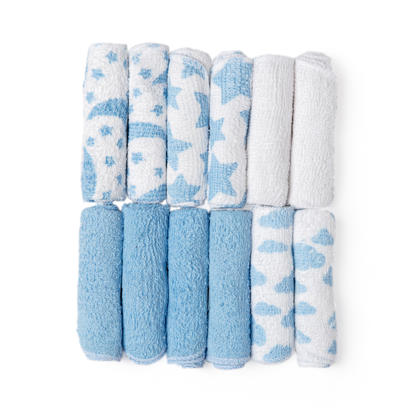 Baby Washcloths - Sky Theme Blue