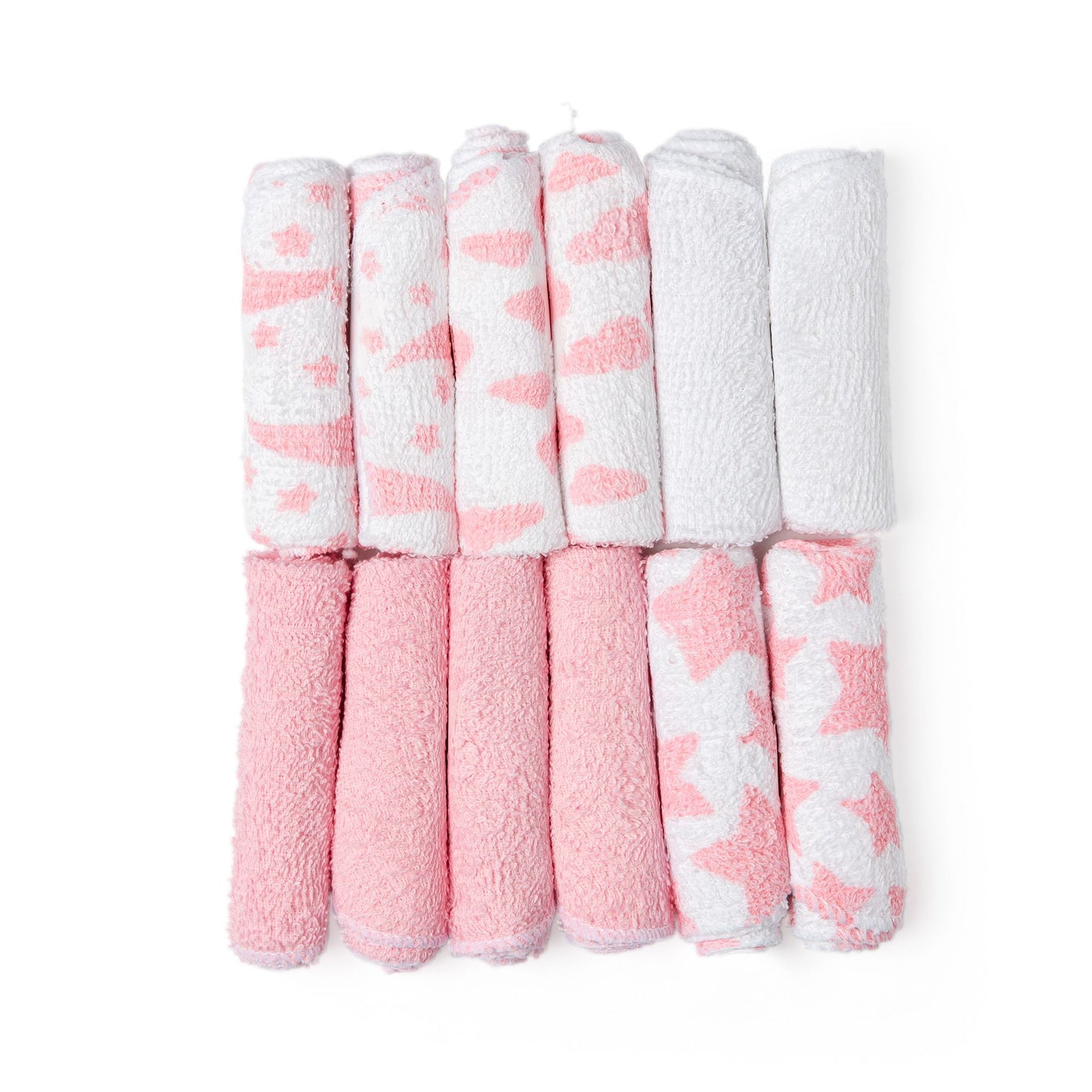 Baby Washcloths - Sky Theme Pink