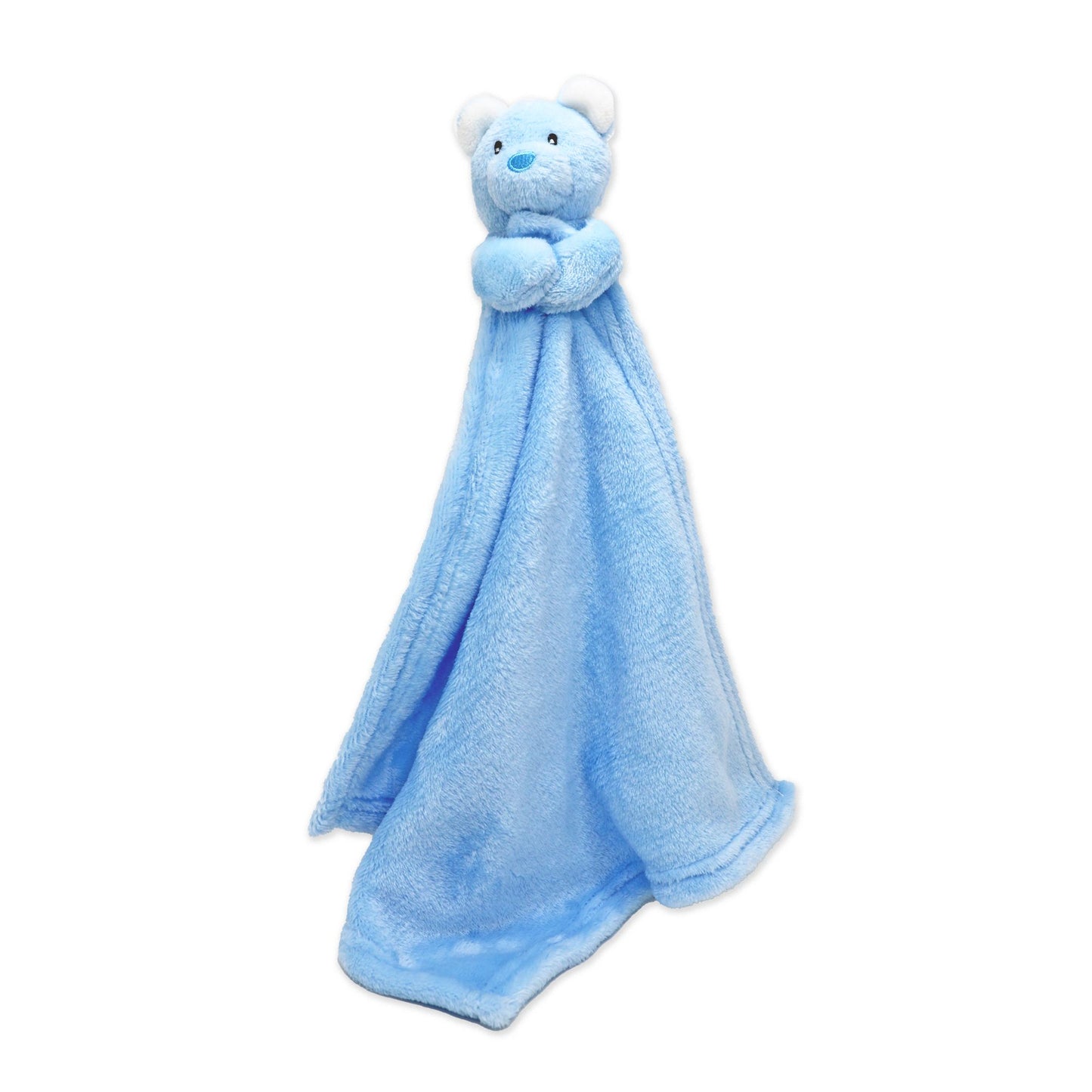 Soft Plush Lovey Blanket Toy - Blue Bear