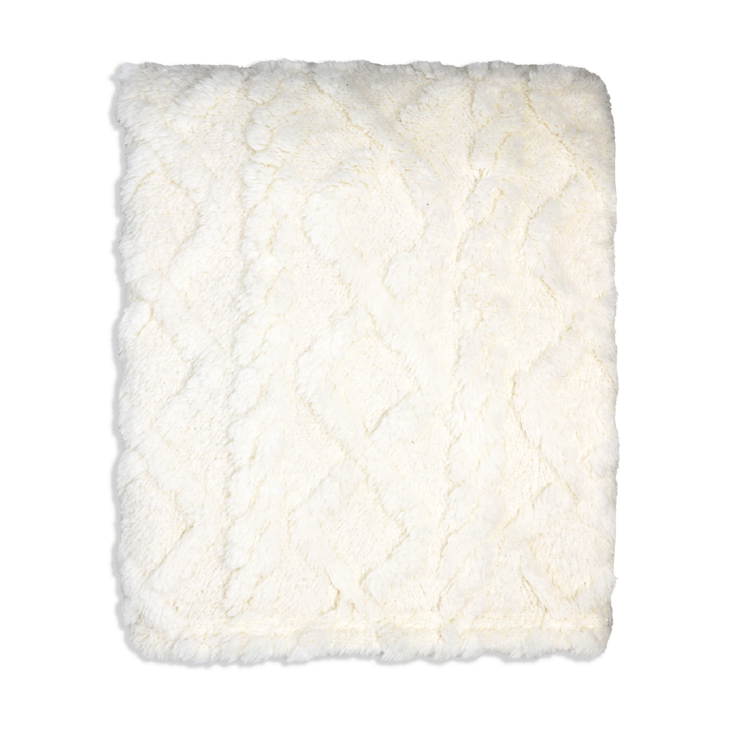 Baby's Sculpted Sherpa Blanket - Ecru