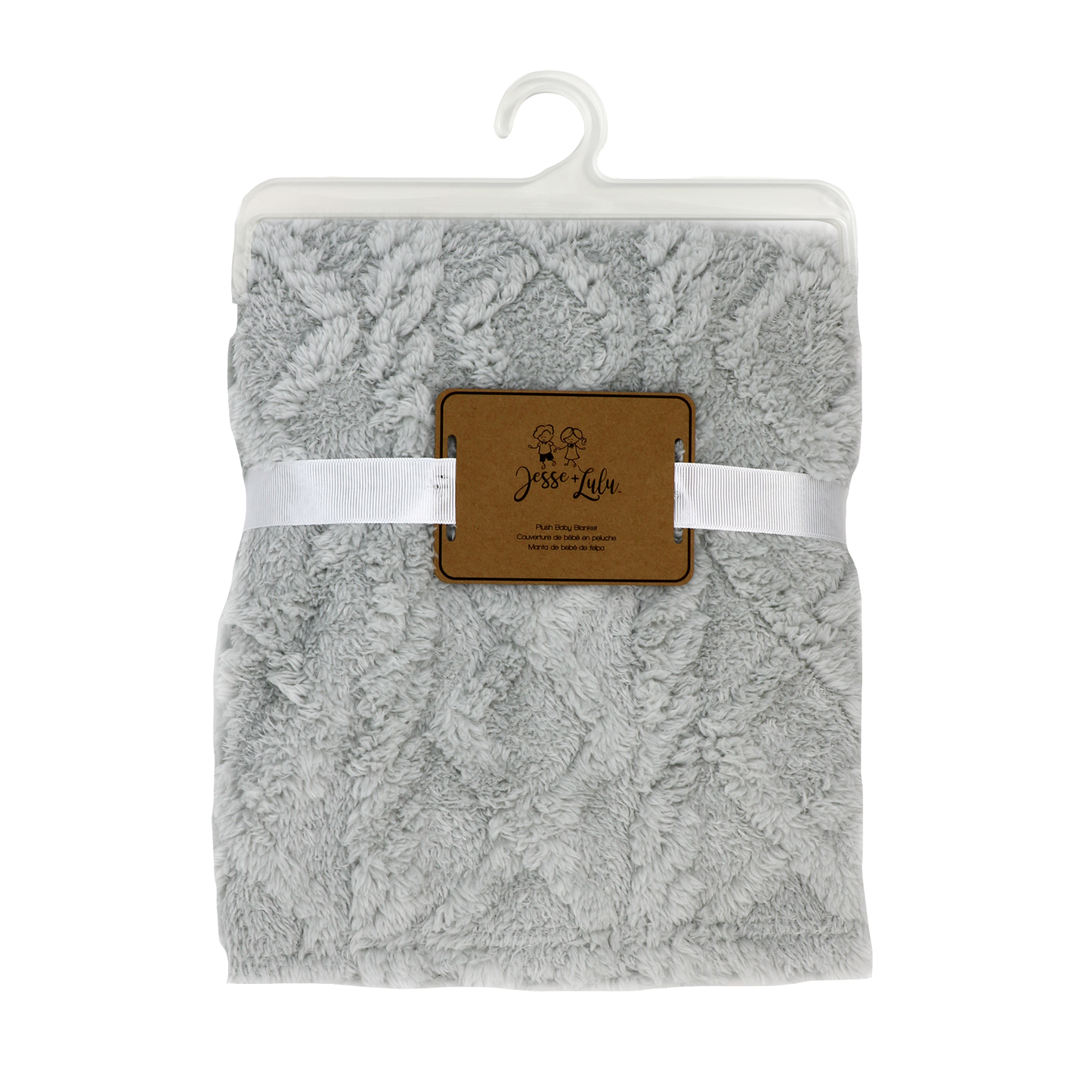 Baby's Sculpted Sherpa Blanket - Grey