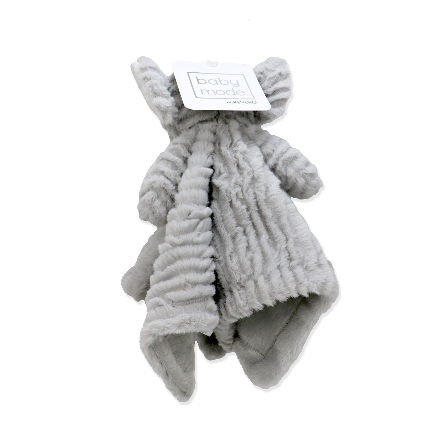 Ridged Plush NuNu Security Blanket - Grey Elephant