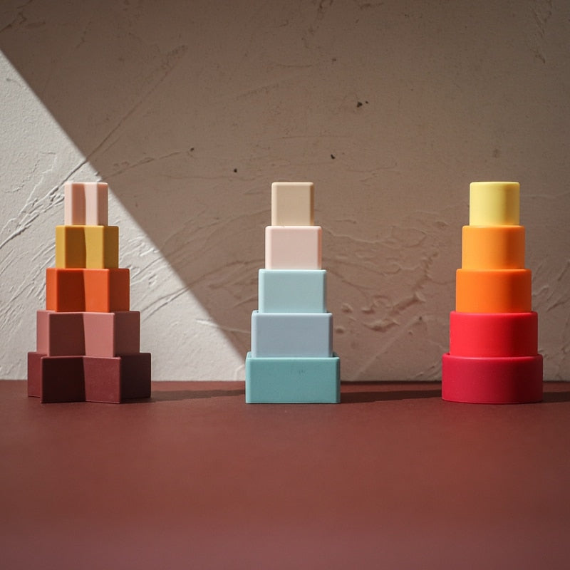 Montessori Silicone Stacking Toy