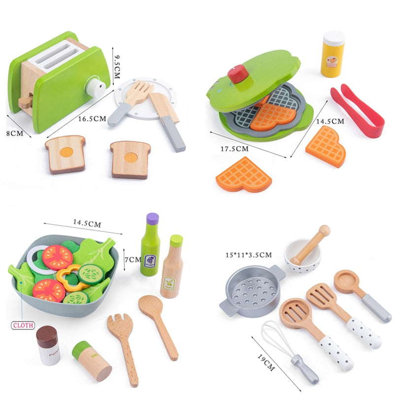 Wooden Kitchen Toys - Salad Set