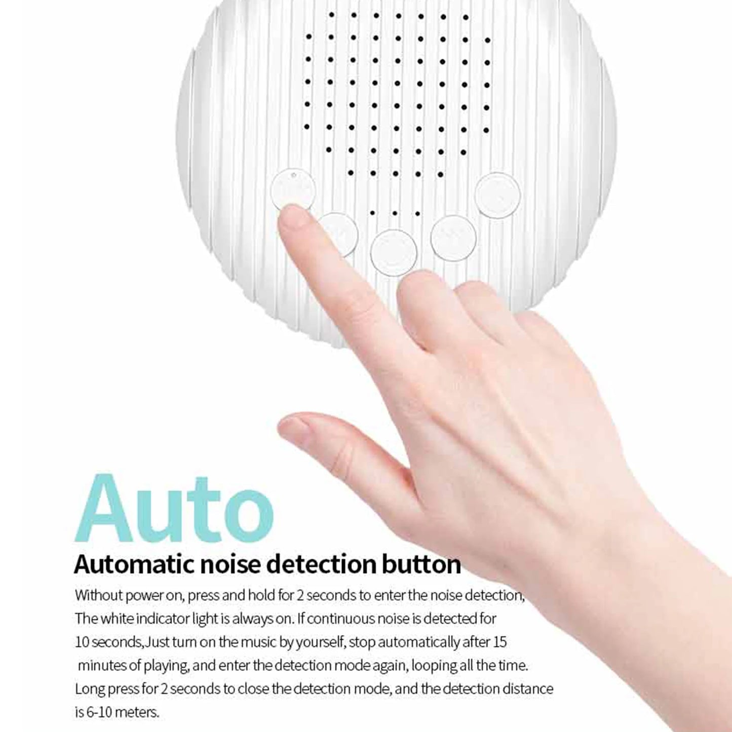 Baby White Noise Machine USB Rechargeable | Sleep Soother Sound Machine