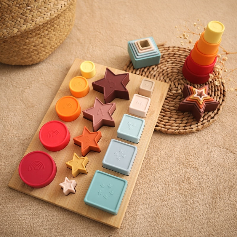 Montessori Silicone Stacking Toy