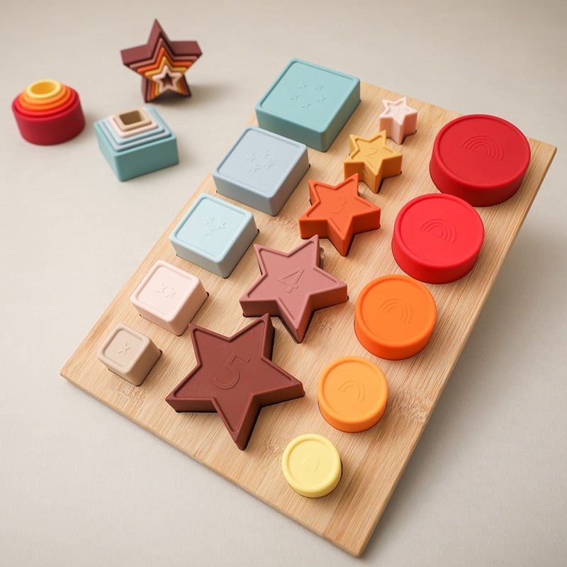 Montessori Silicone Stacking Toy