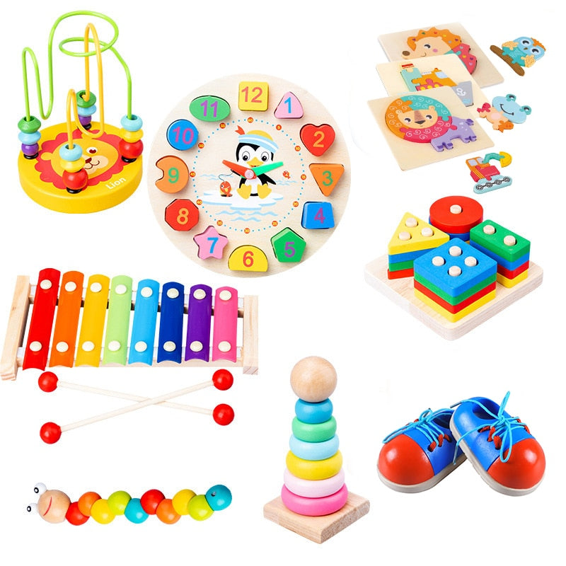 Baby's Wooden Montessori Xylophone Toy